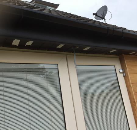 LED spotlights within Soffit boards