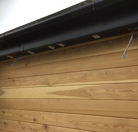 LED spotlights within Soffit boards